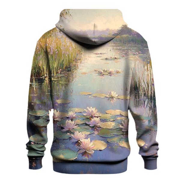 Monet Inspired Water Lilies At Dawn heavyweight hoodies