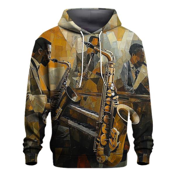 Picasso Inspired Abstract Musicians embroidered hoodies