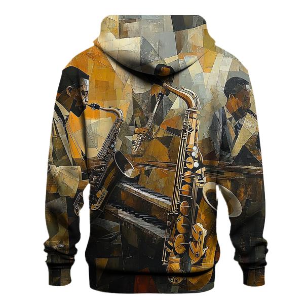 Picasso Inspired Abstract Musicians embroidered hoodies