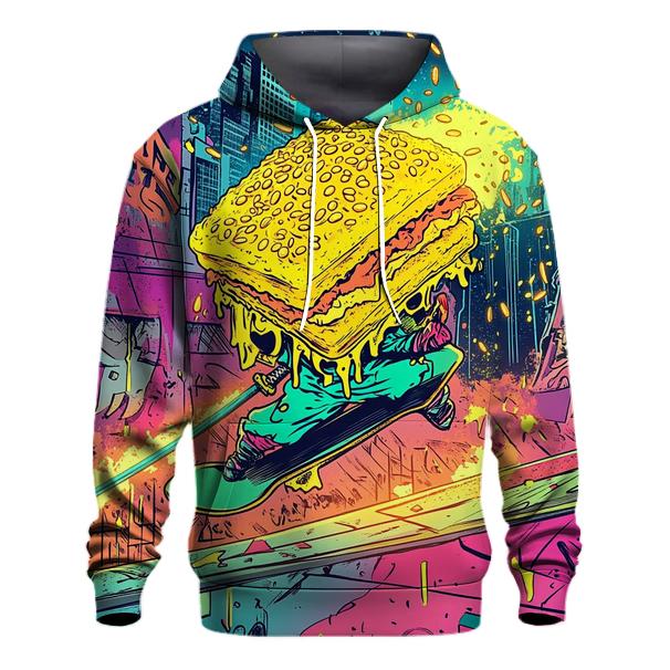 Skatepark Samurai Sandwiches premium hoodies