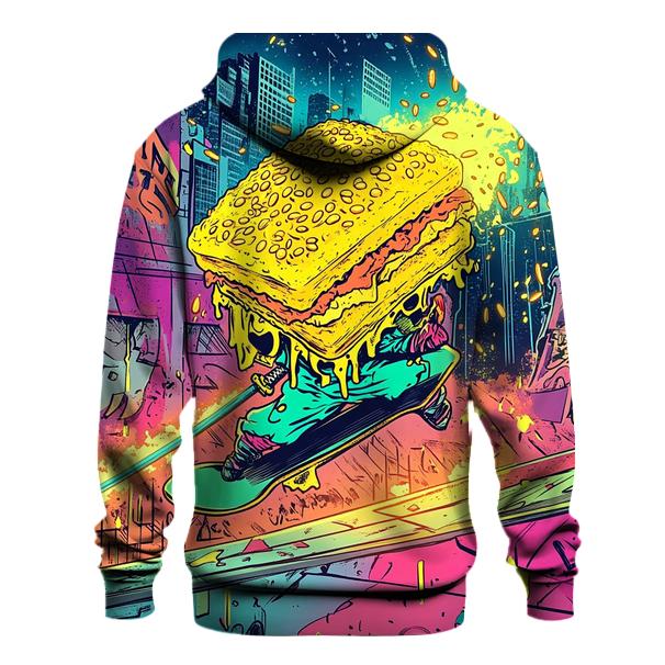 Skatepark Samurai Sandwiches premium hoodies