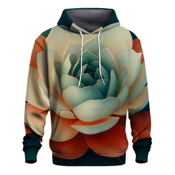 Georgia O Keeffe Inspired Desert Bloom zip-up hoodies