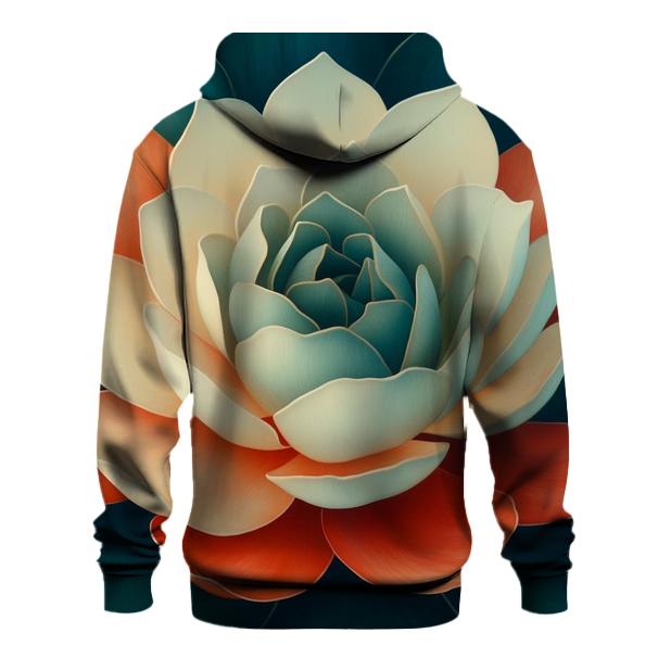 Georgia O Keeffe Inspired Desert Bloom zip-up hoodies