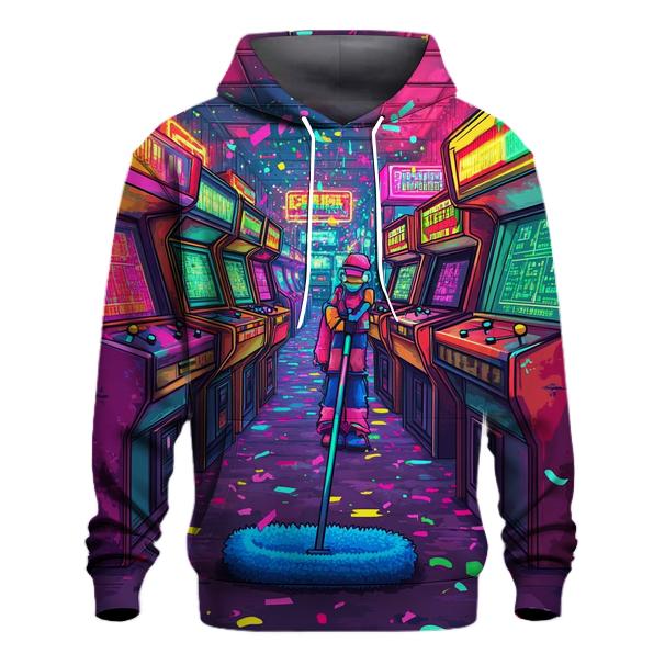 Cosmic Arcade Custodians hoodie styles