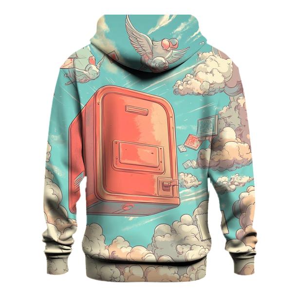 Cloudtop Mailbox Mayhem graphic hoodies