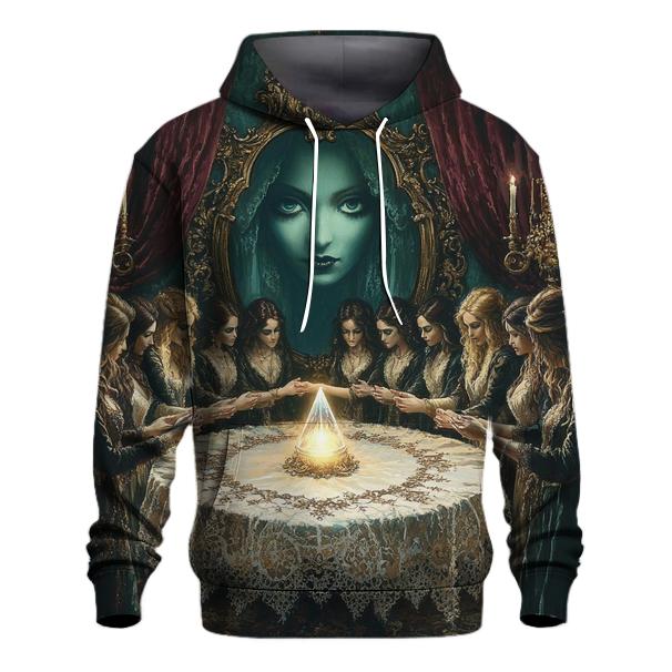 Victorian Séance In Spooky Parlor designer hoodies