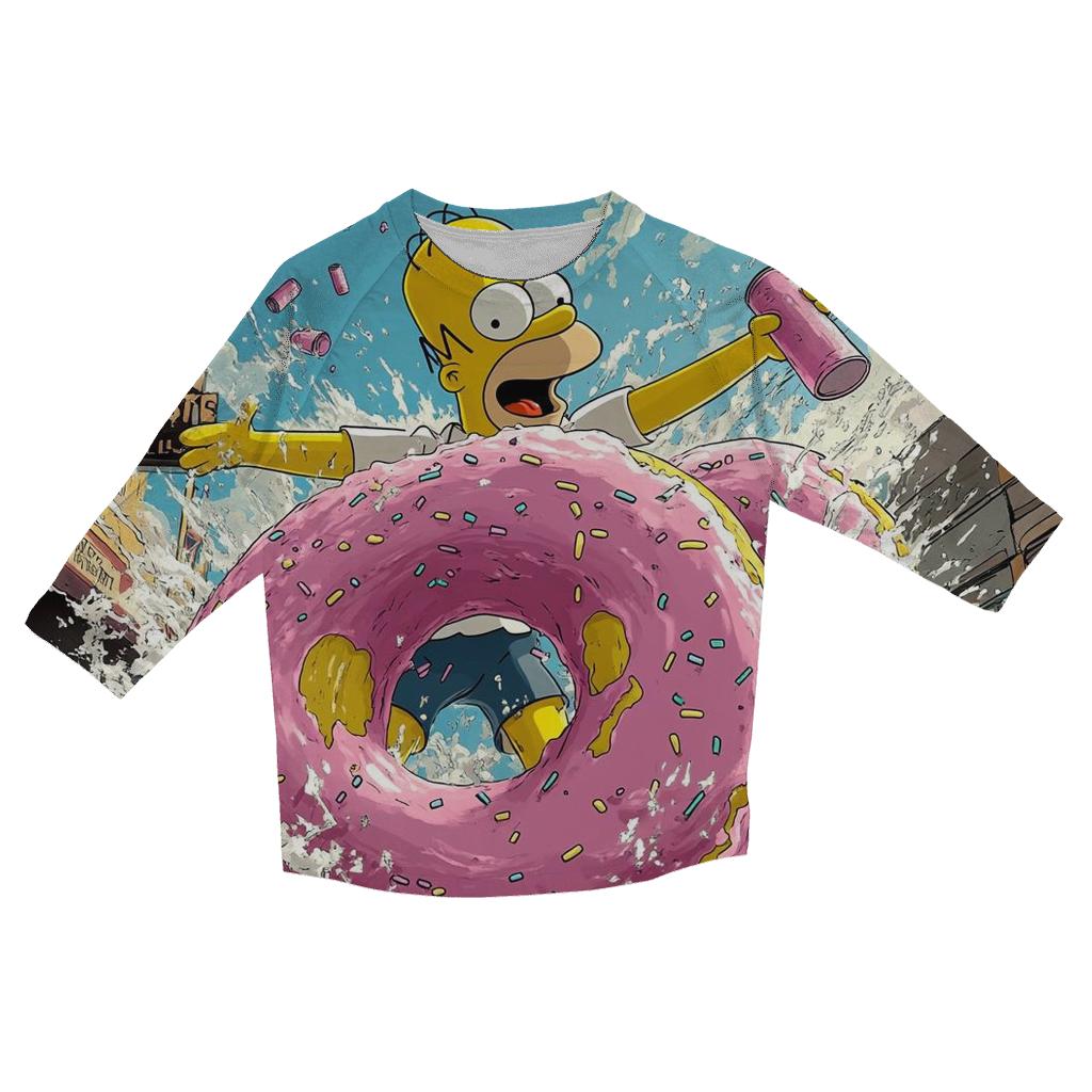Donutocalypse Drive designer 3/4 sleeve blouses