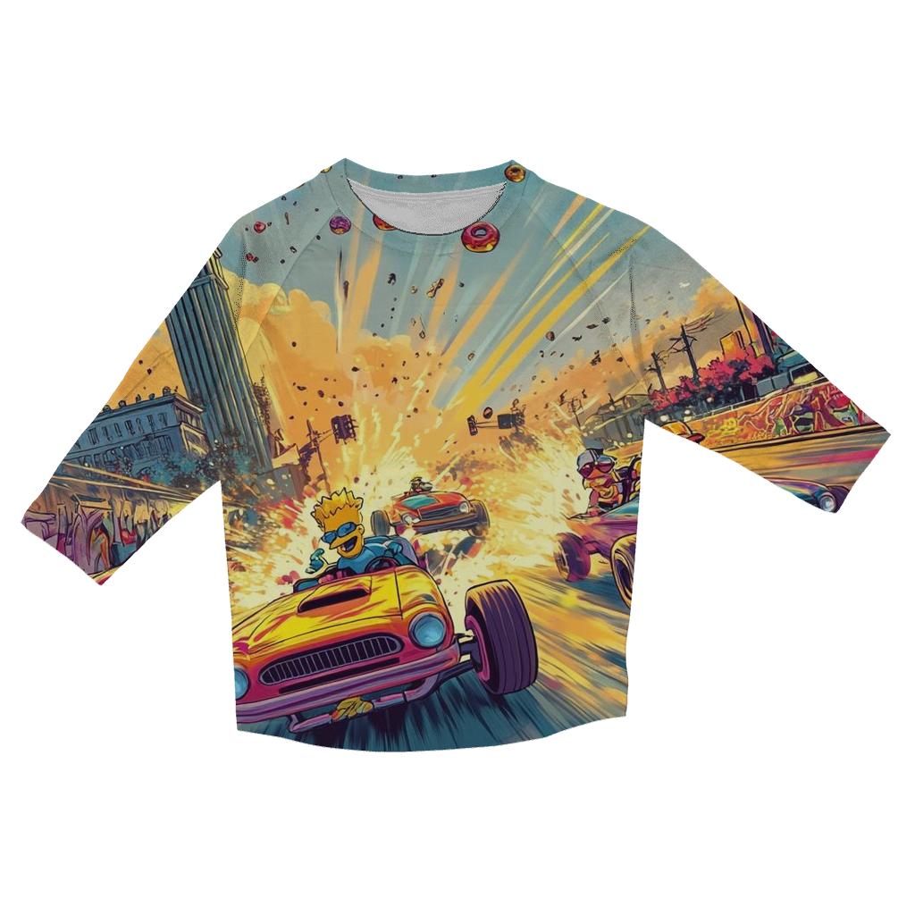 Springfield Street Race fashion 3/4 sleeve shirts