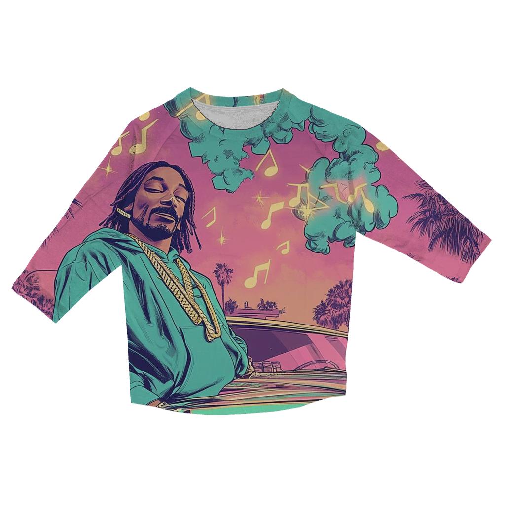 Snoop Dogg Lowrider Dream trendy 3/4 sleeve tops