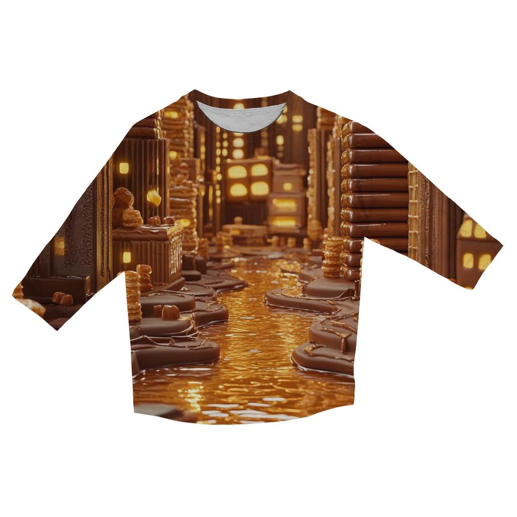 Chocolate Bar Cityscape personalized 3/4 sleeve tees
