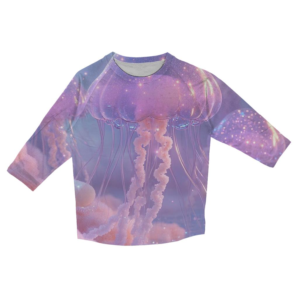 Jellybean Jellyfish Parade custom 3/4 sleeve shirts