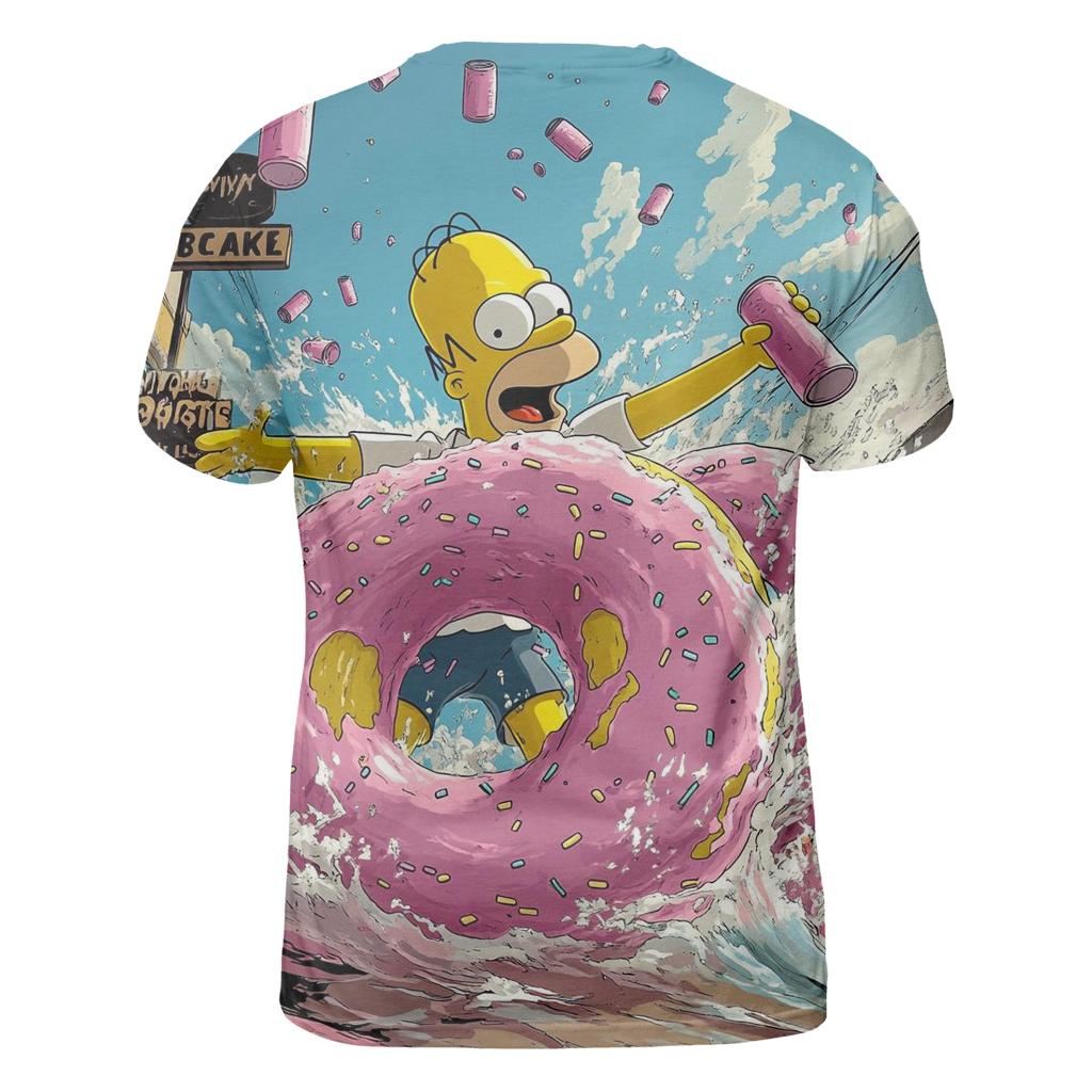 Donutocalypse Drive creative print fashion shirts