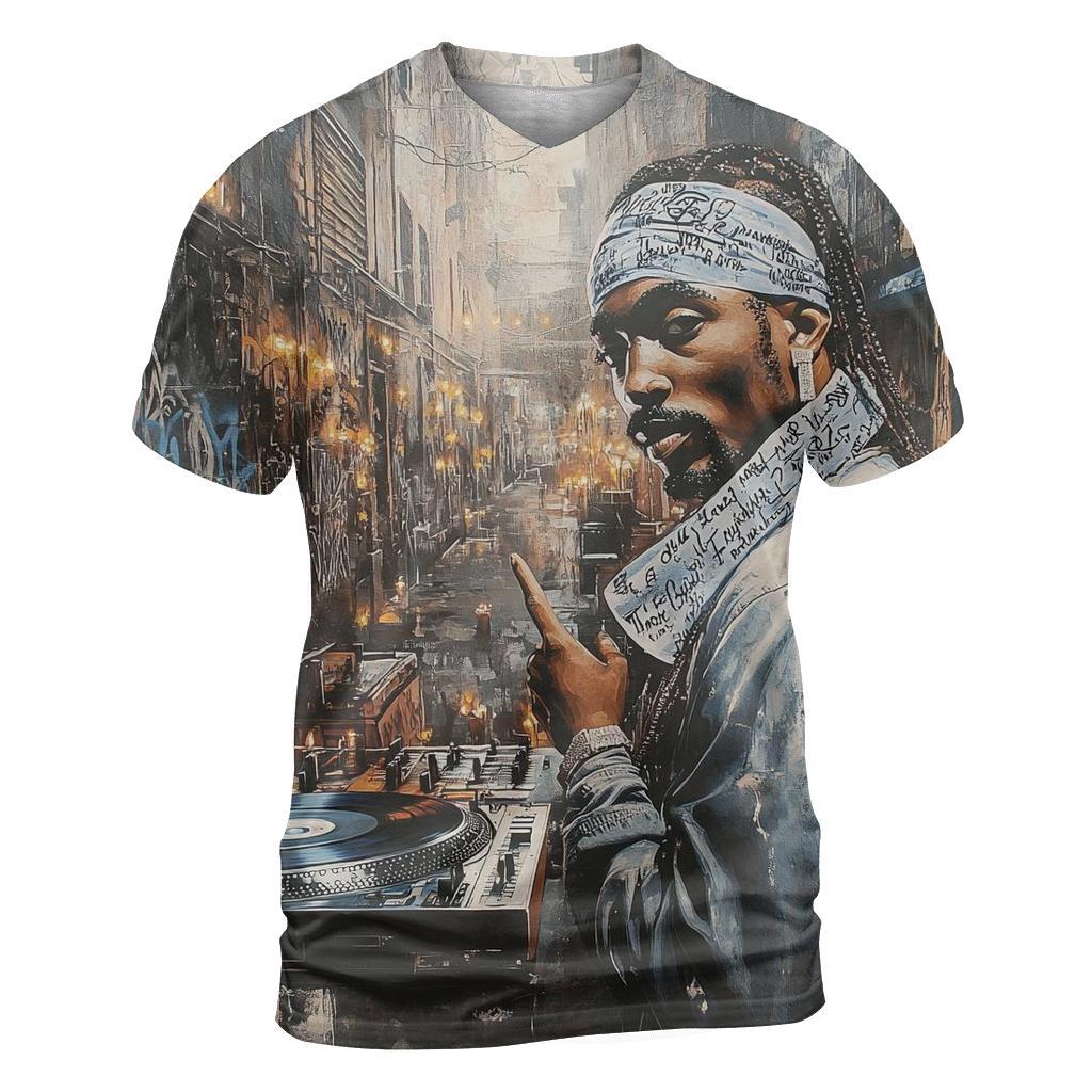 Pacs Poetic Alley creative print fashion shirts