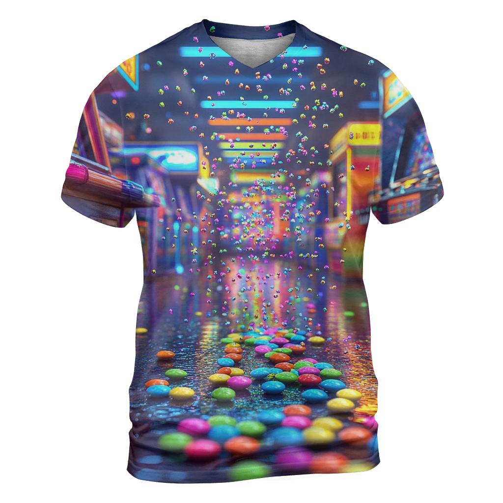 Skittles Rain Arcade unique graphic print tees