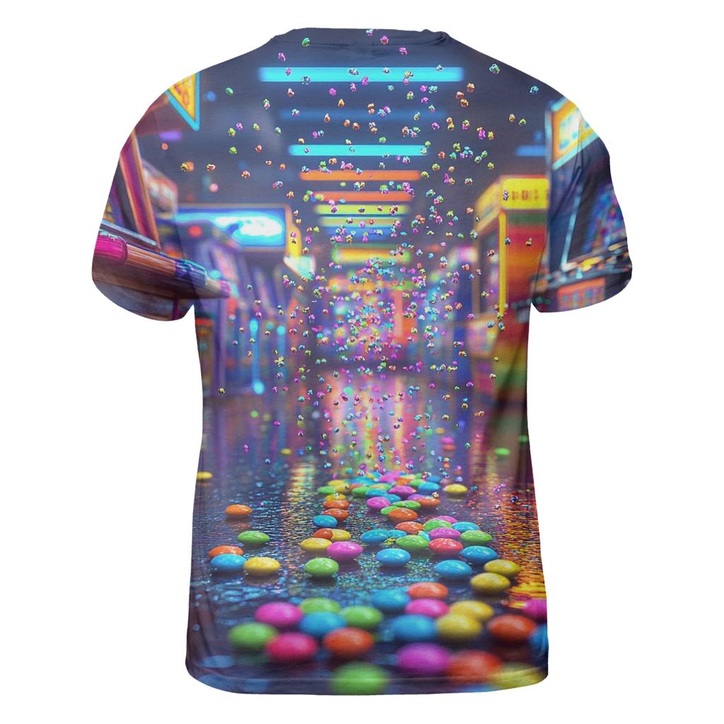 Skittles Rain Arcade unique graphic print tees