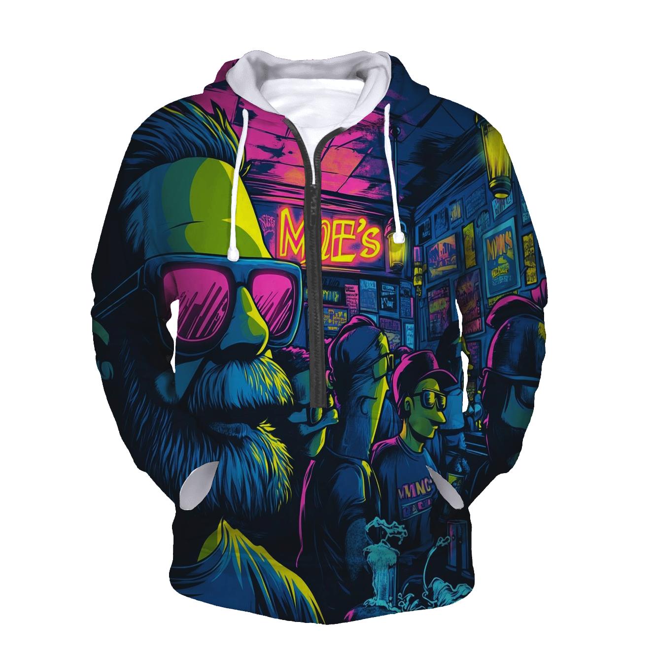 Moes Neon Nightmares lightweight hoodies