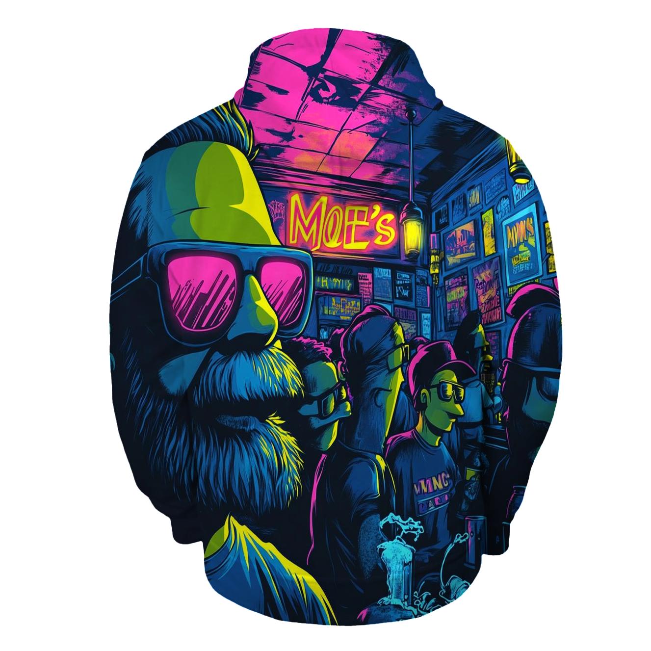 Moes Neon Nightmares lightweight hoodies