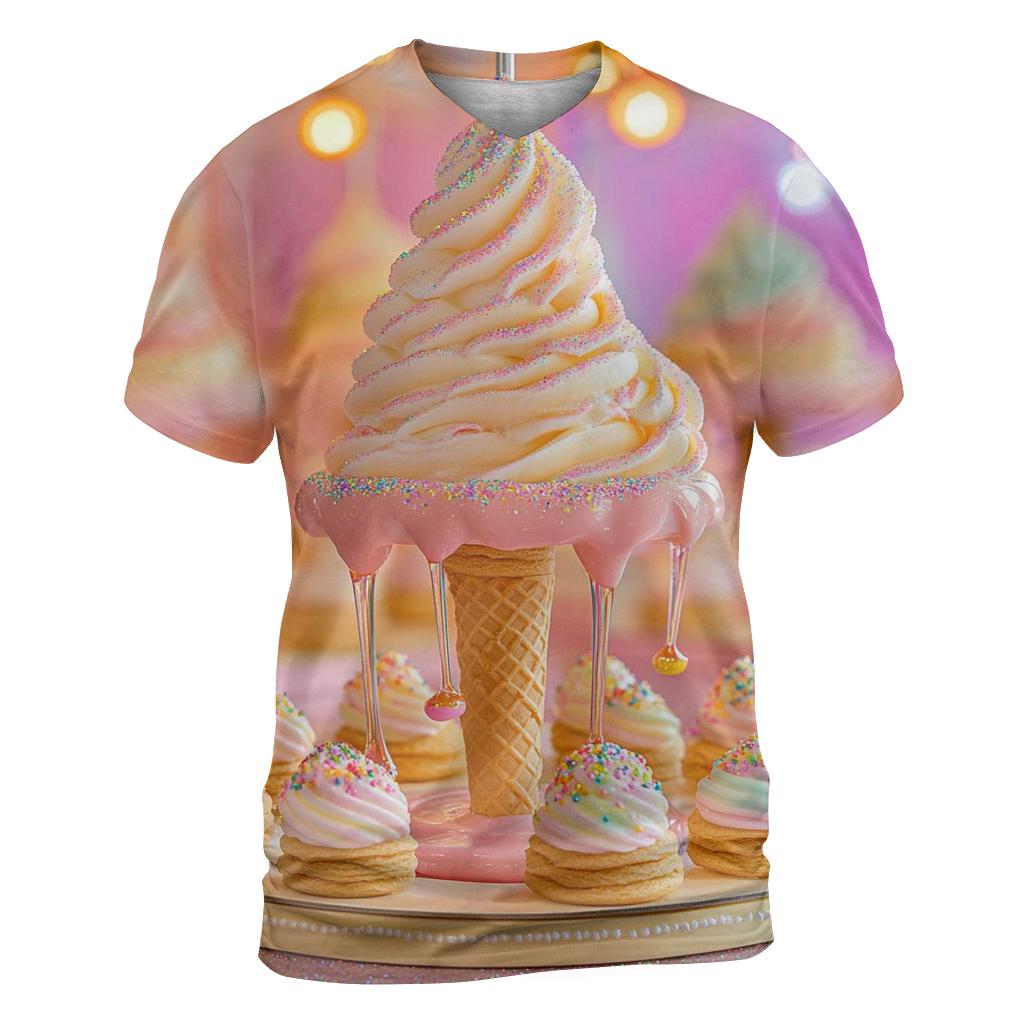 Ice Cream Swirl Carousel statement graphic shirts