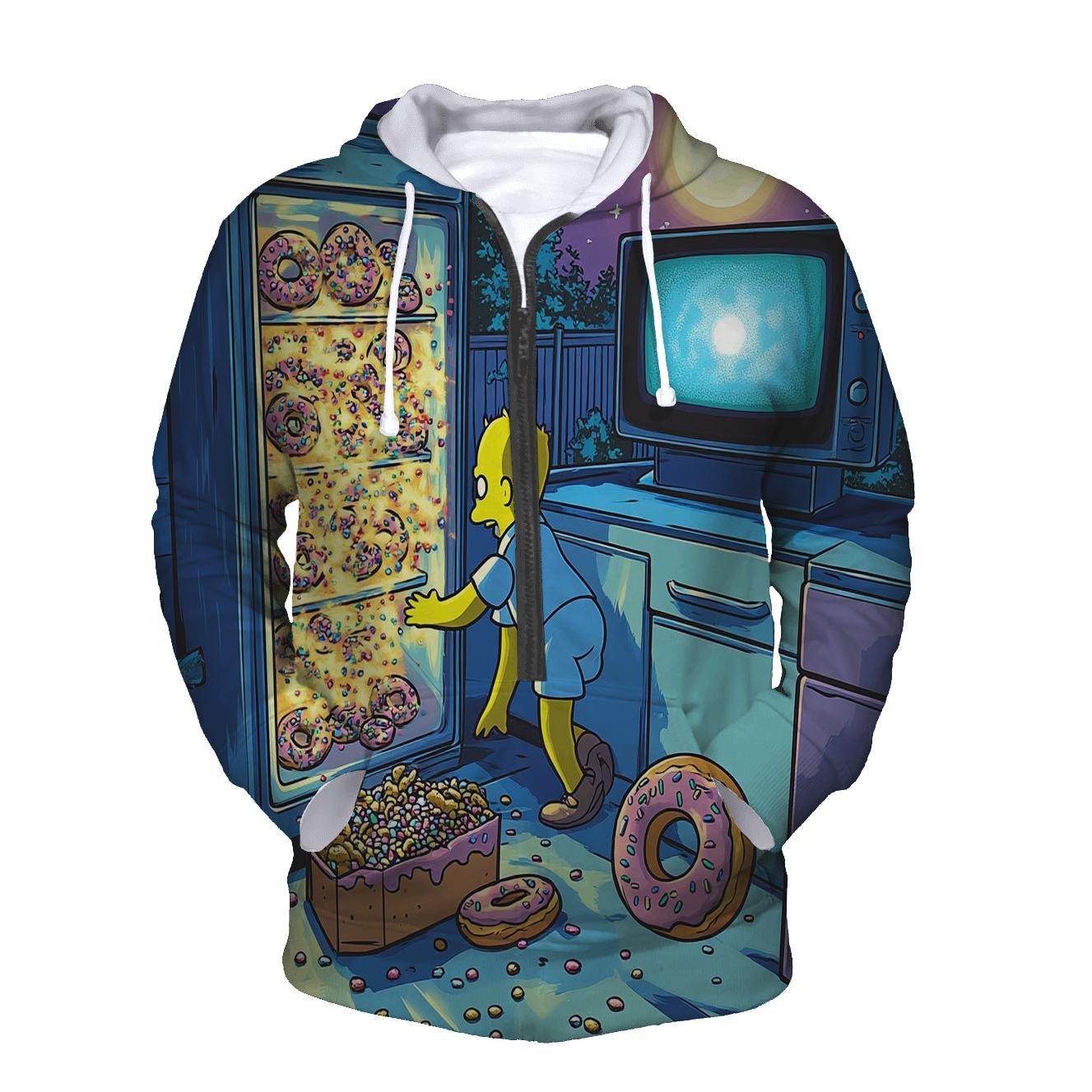 Homers Midnight Snack Heist lightweight hoodies