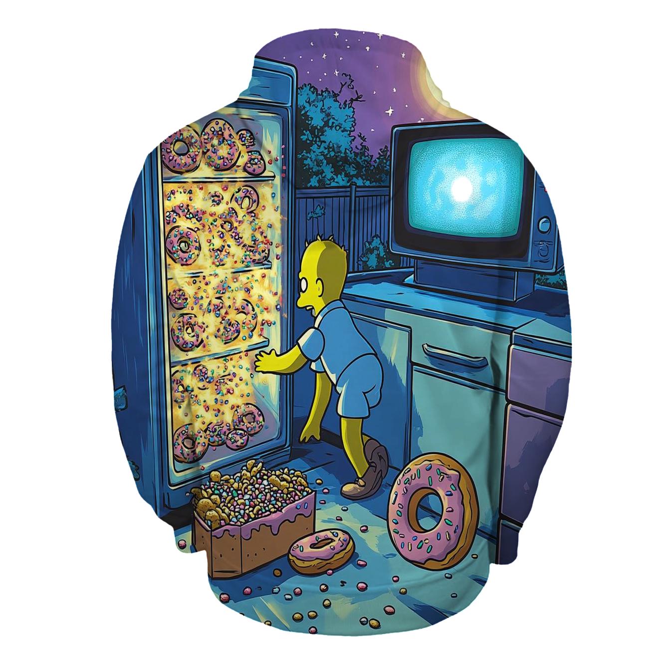 Homers Midnight Snack Heist lightweight hoodies
