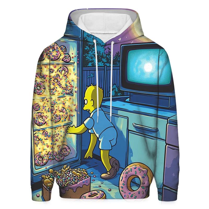 Homers Midnight Snack Heist pullover hoodies
