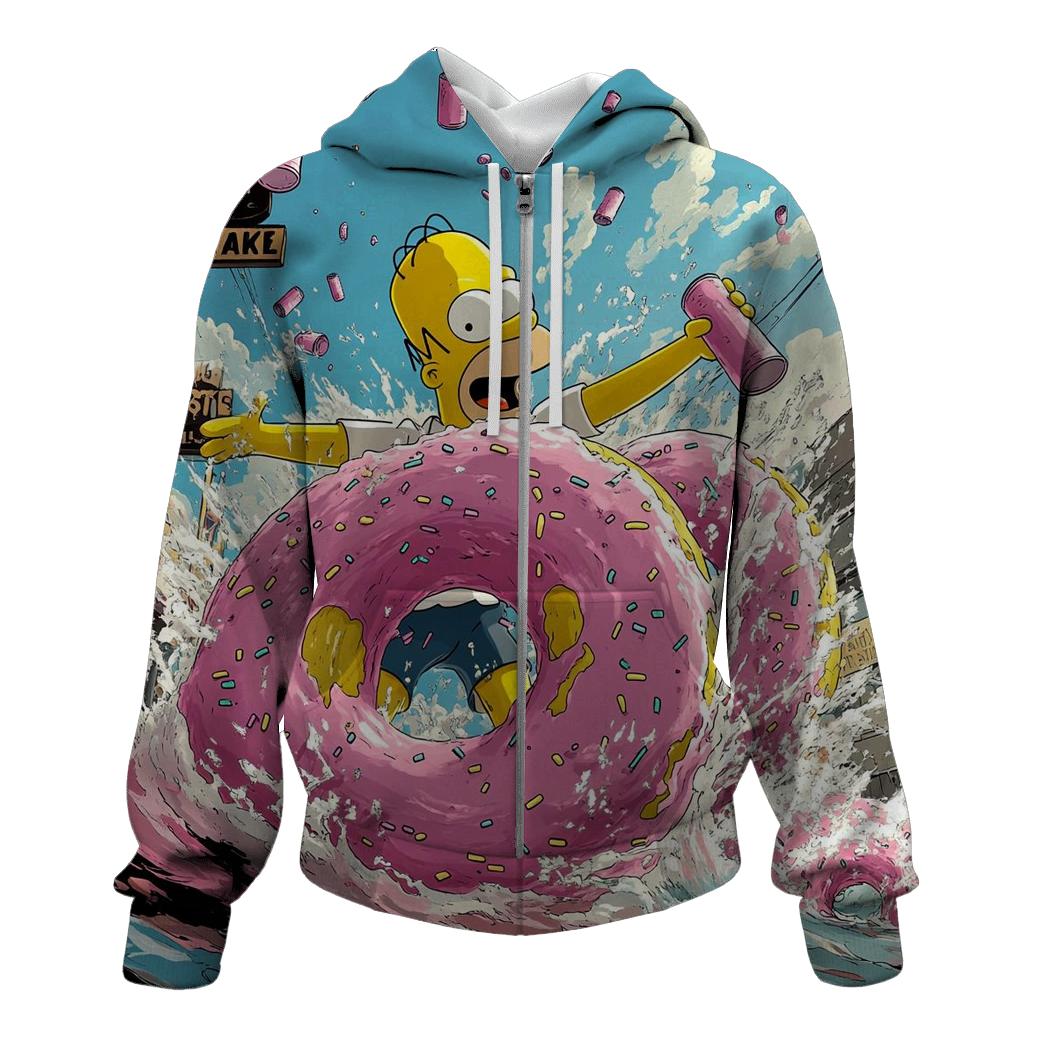 Donutocalypse Drive printed hoodies