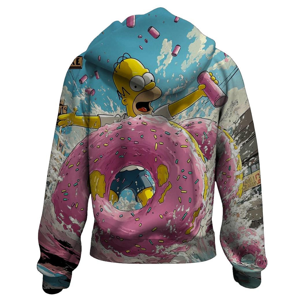 Donutocalypse Drive printed hoodies