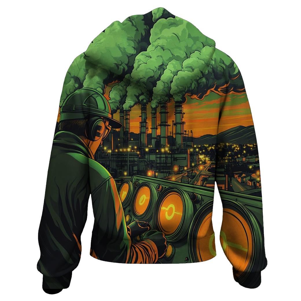 Nuclear Night Shift printed hoodies