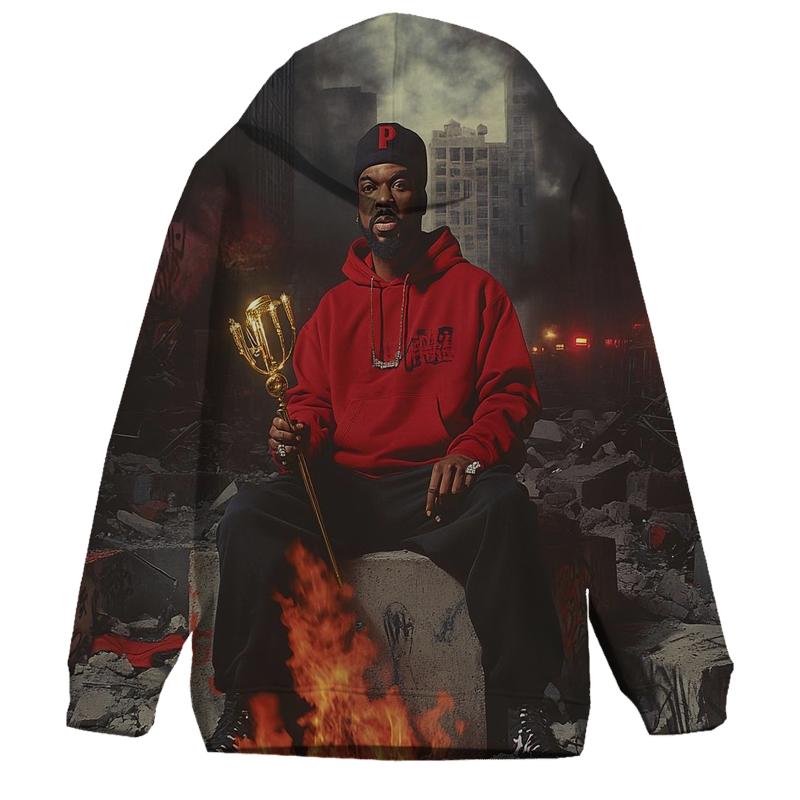 Ice Cube Concrete Throne graphic hoodies