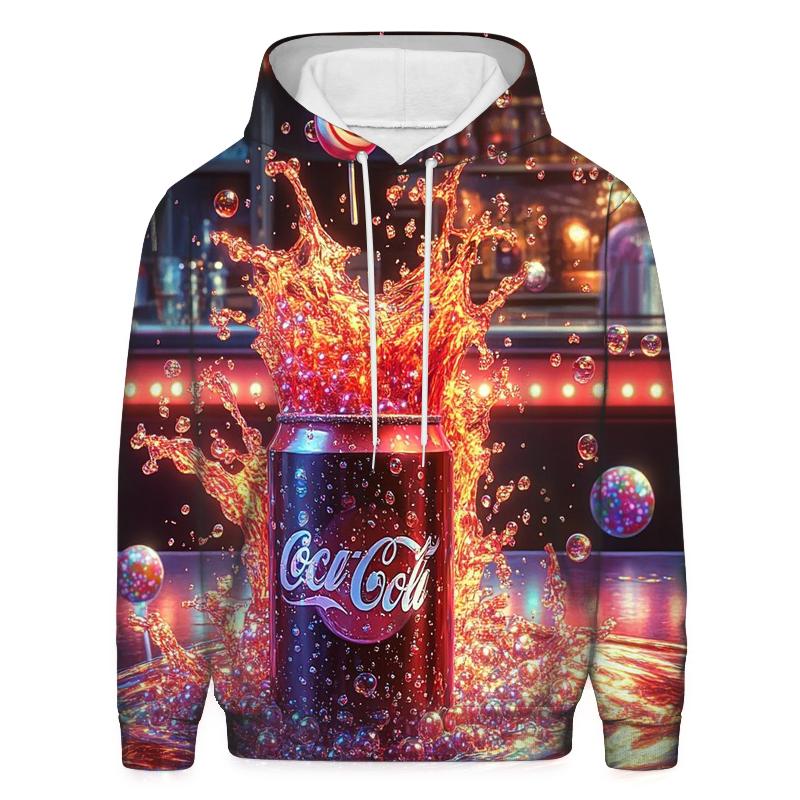 Neon Soda Pop Explosion pullover hoodies