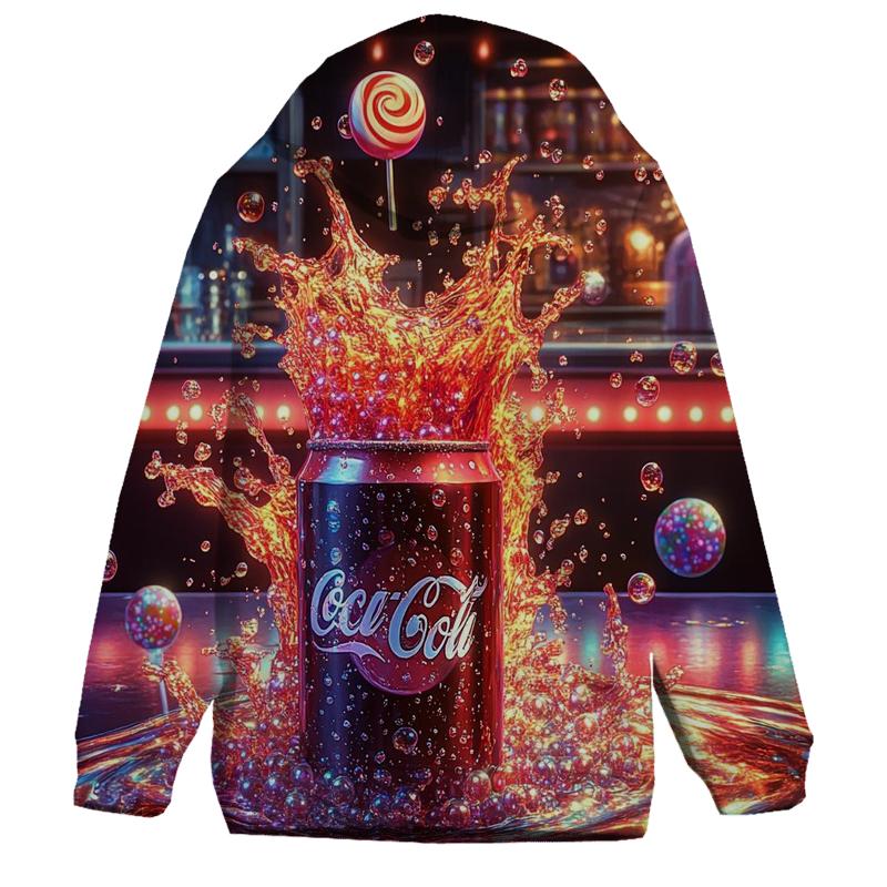 Neon Soda Pop Explosion pullover hoodies
