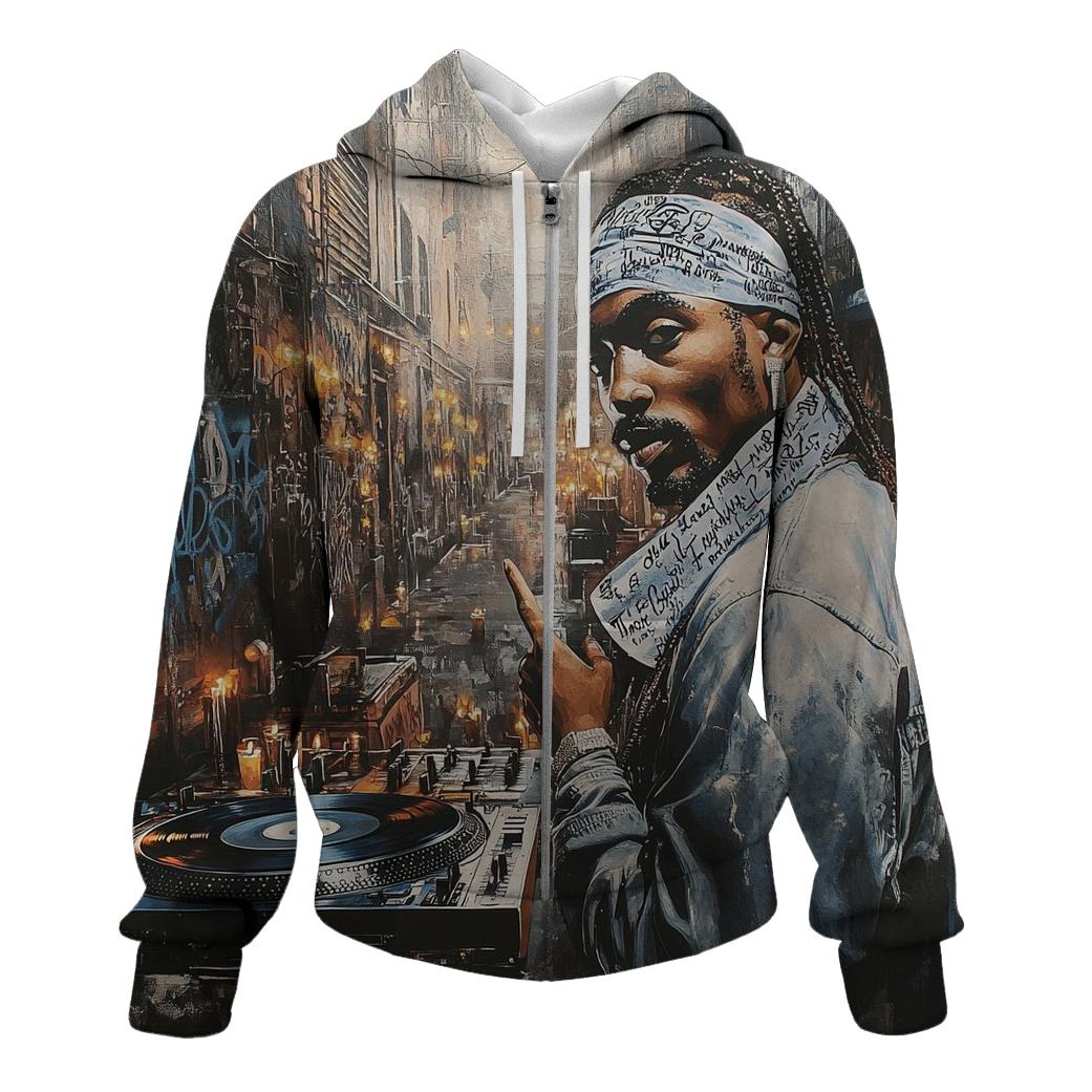 Pacs Poetic Alley zip-up hoodies