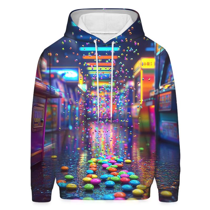 Skittles Rain Arcade zip-up hoodies