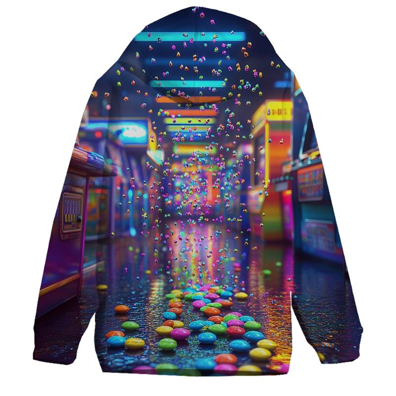 Skittles Rain Arcade zip-up hoodies