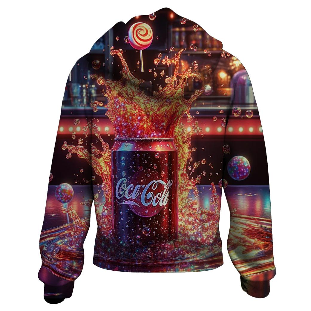 Neon Soda Pop Explosion lightweight hoodies
