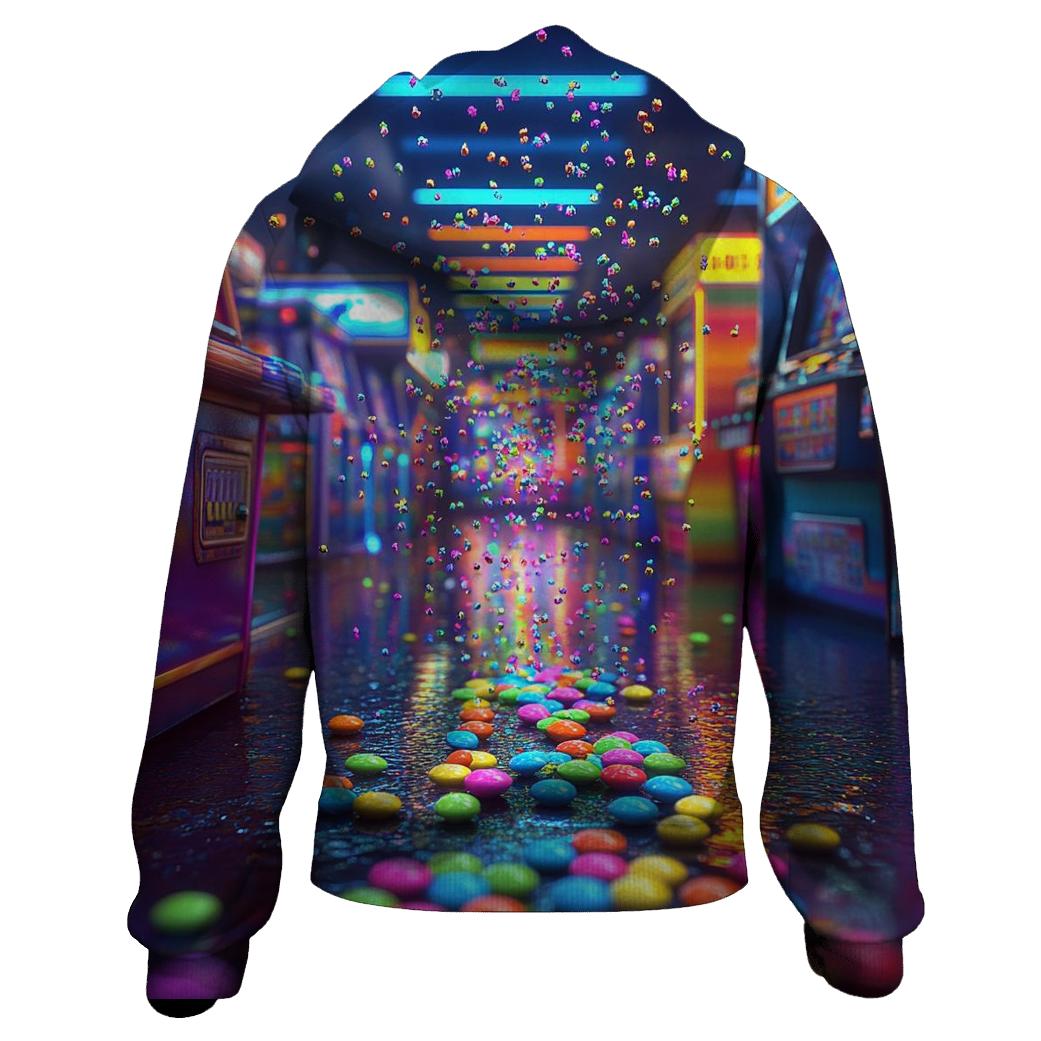Skittles Rain Arcade designer hoodies