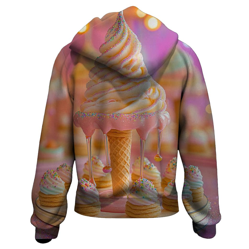 Ice Cream Swirl Carousel designer hoodies