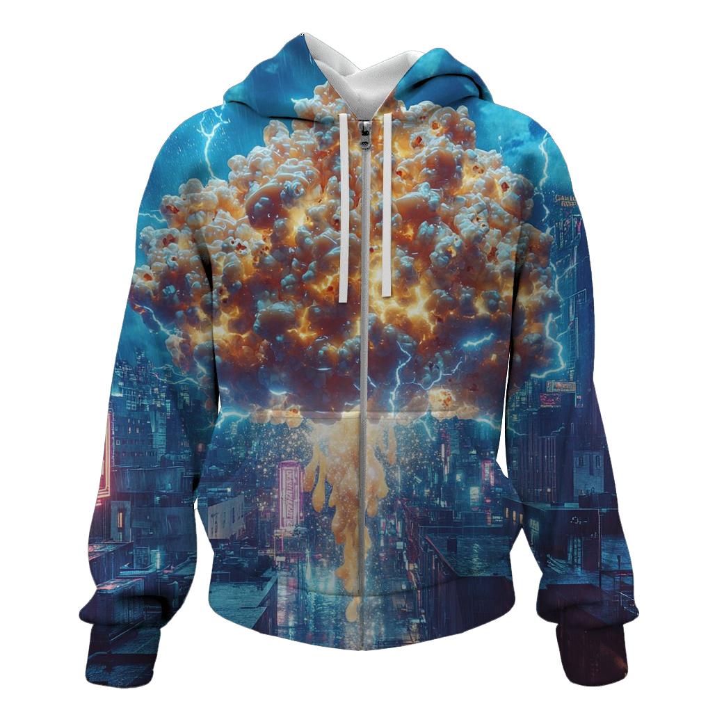Popcorn Candy Cloudburst graphic hoodies
