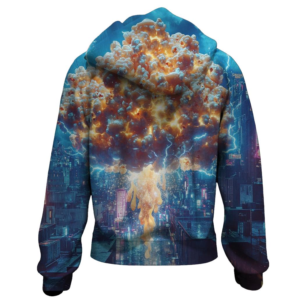 Popcorn Candy Cloudburst graphic hoodies