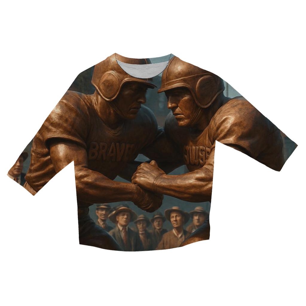 Historic Rivalry In Bronze And Sky personalized 3/4 sleeve tees