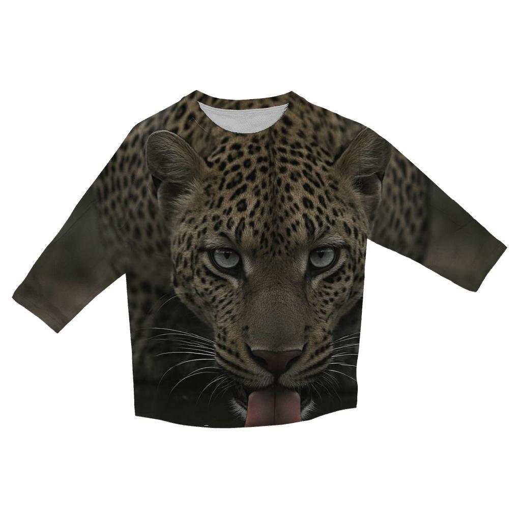 Shade-Pool Vigil African Leopard fashion 3/4 sleeve shirts