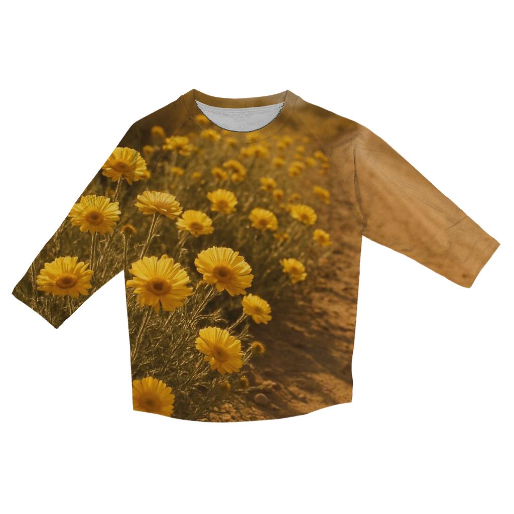 Desert Marigold Roadside Colony trendy 3/4 sleeve tops