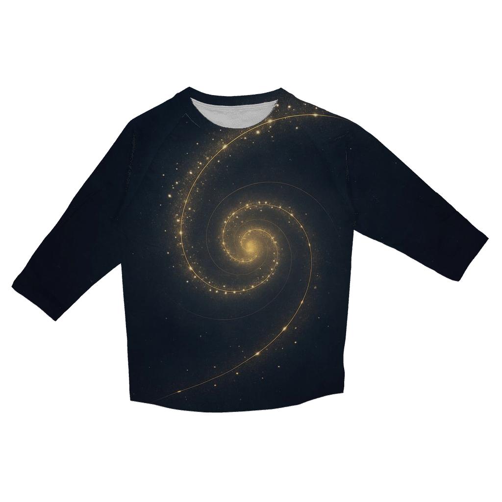 Celestial Spiral trendy 3/4 sleeve tops