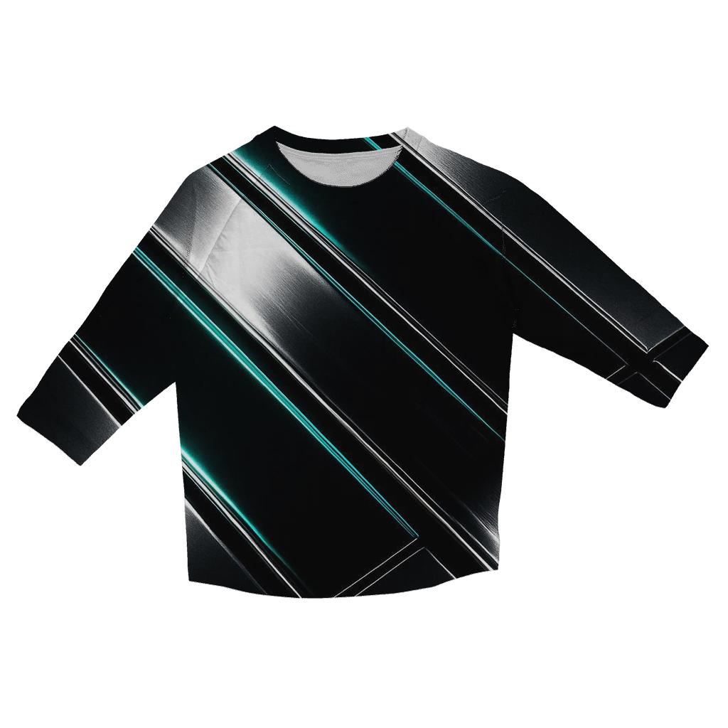 Chrome Mirage Lines designer 3/4 sleeve blouses