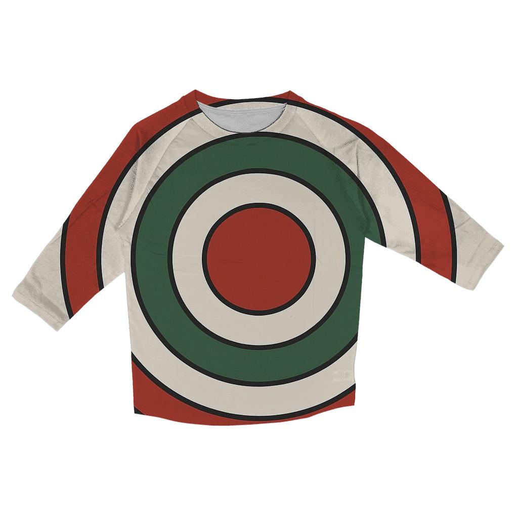 Concentric Ornament Rings custom 3/4 sleeve shirts