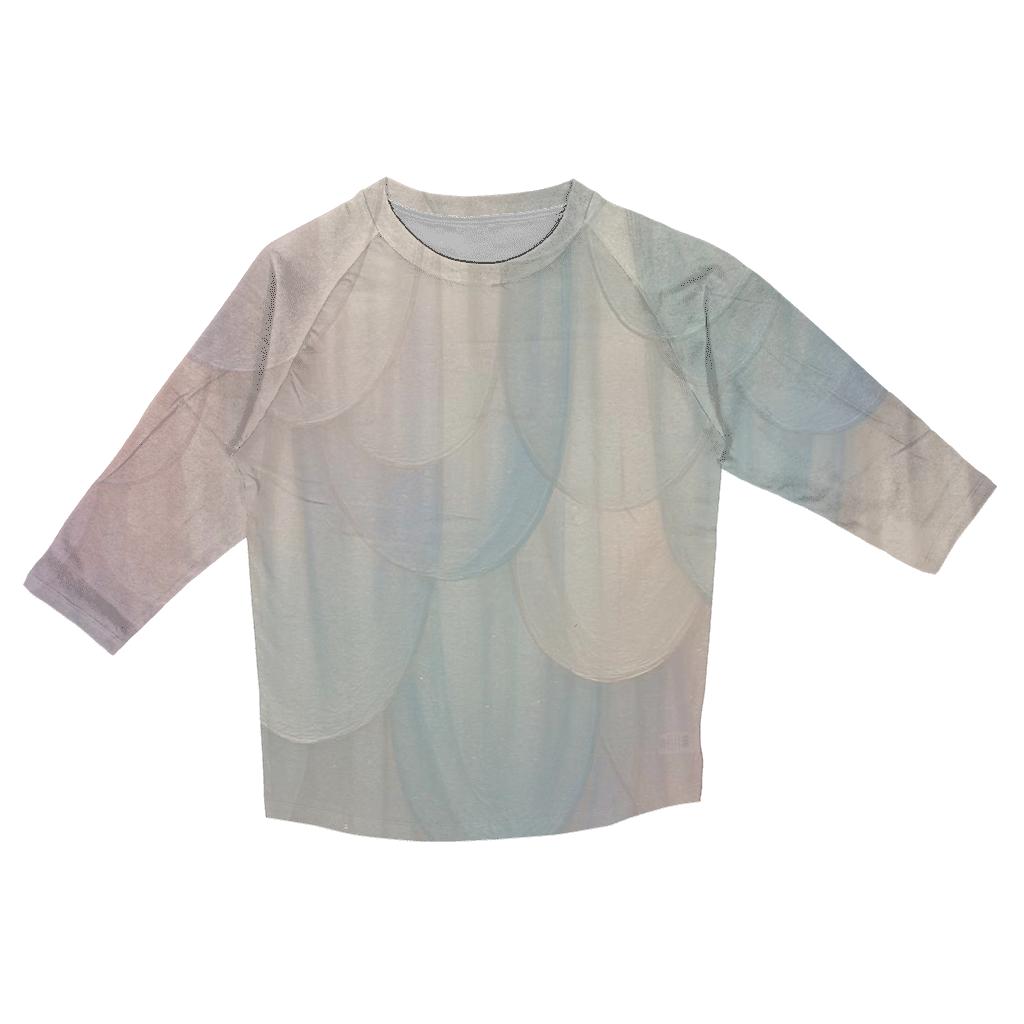 Opal Veil Tapestry trendy 3/4 sleeve tops