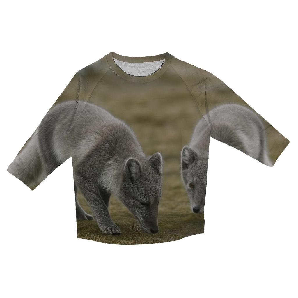 Tundra Grazer Arctic Fox Pair trendy 3/4 sleeve tops