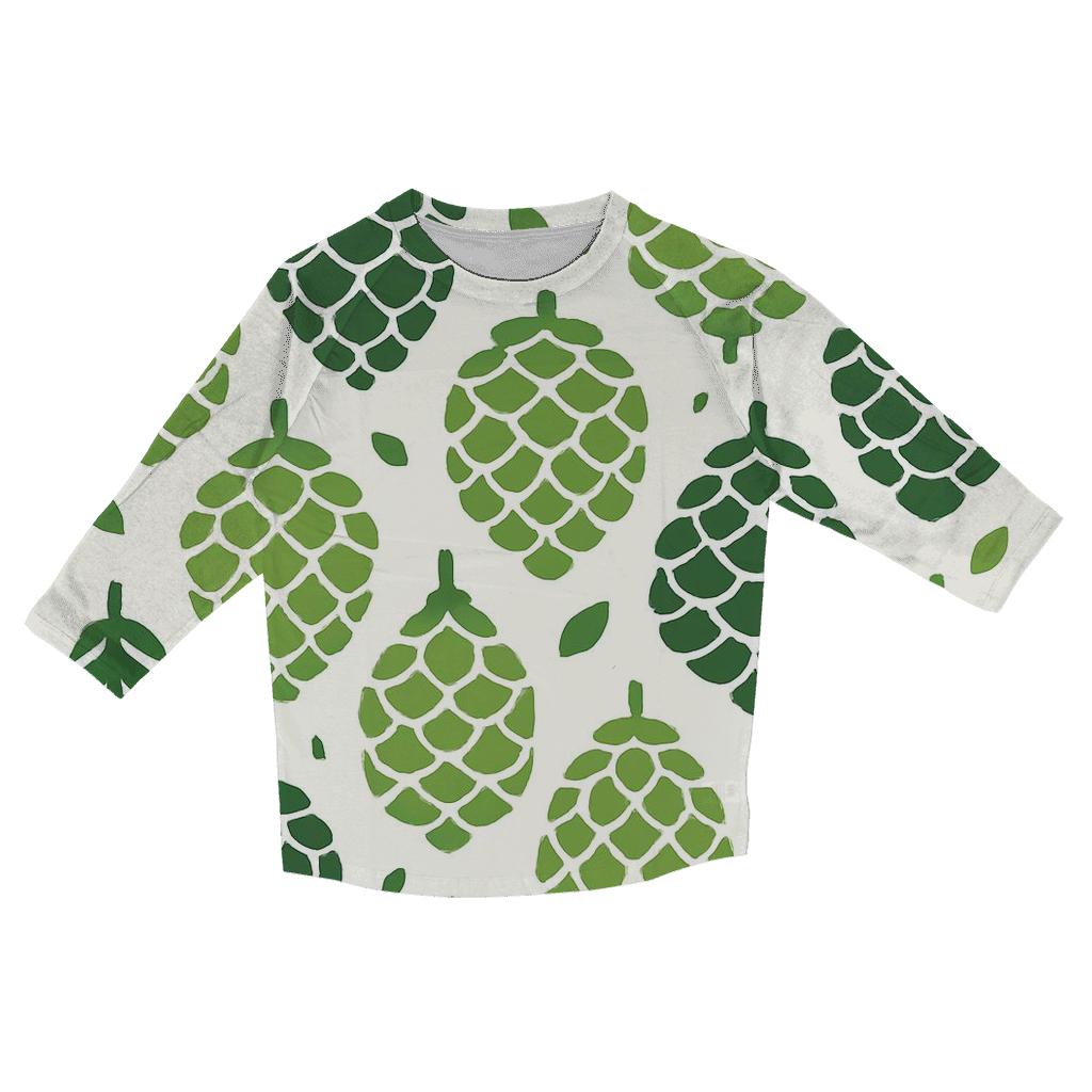 Pine Cone Cascade cotton quarter sleeve shirts