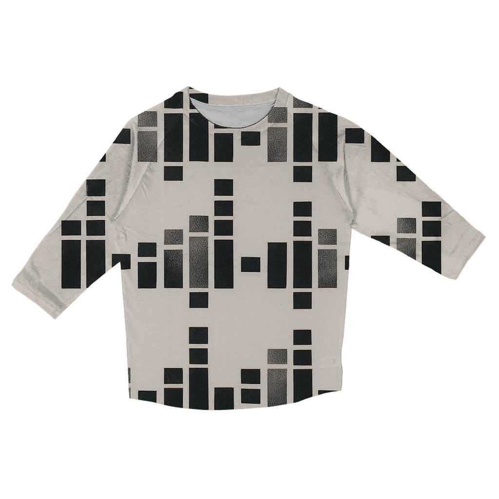 Equalizer Tattoo Grid trendy 3/4 sleeve tops
