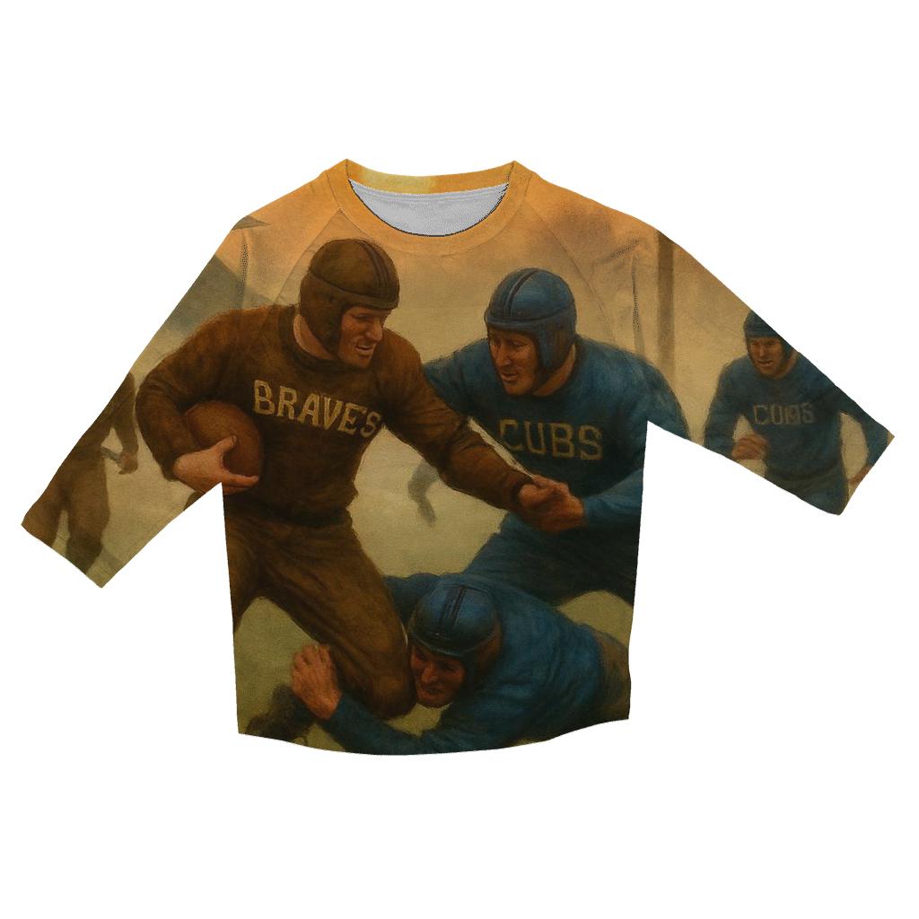Prairie Duel At Dawn stylish quarter sleeve tops